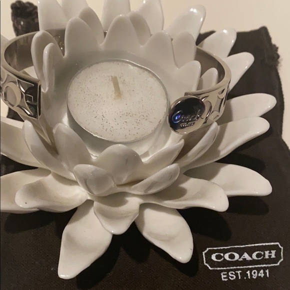 AUTHENTIC Coach Silver Bangle Bracelet - Picture 4 of 7